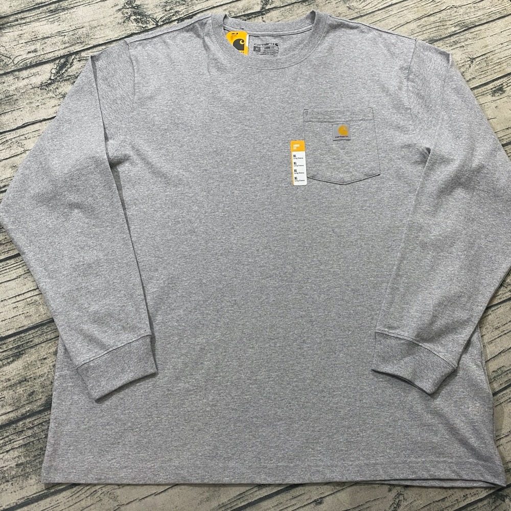Carhartt K126 Men's Loose Fit Heavyweight Long-Sleeve Pocket T-Shirt Mens XL